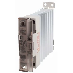 Polovodičové relé 1P, 15A, 12-24VDC, 100-240VDC, na DIN, s chladičem