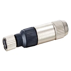Konektor M8/3 pin,přímý,samice, samořezné kontakty, slim-line